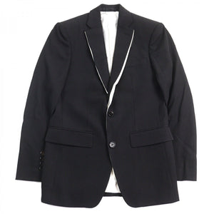 Burberry LONDON tailored jacket 4559227 Outer: 100% wool, Lining: 100% cupra, Sleeve lining: 50% acetate, Sleeve lining: 50% cupra, Part: 68% wool Black White mens 44