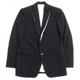 Burberry LONDON tailored jacket 4559227 Outer: 100% wool, Lining: 100% cupra, Sleeve lining: 50% acetate, Sleeve lining: 50% cupra, Part: 68% wool Black White mens 44