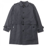 Burberry LONDON trench coat Main: 100% cotton, Leather part: cowhide, Lining: cotton, Sleeve lining: polyester, Liner: 100% wool Dark gray mens M