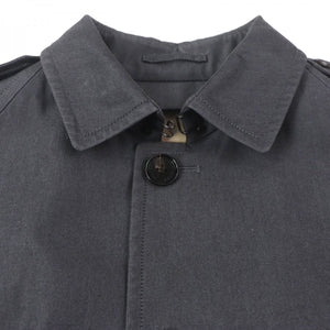 Burberry LONDON trench coat Main: 100% cotton, Leather part: cowhide, Lining: cotton, Sleeve lining: polyester, Liner: 100% wool Dark gray mens M