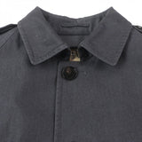 Burberry LONDON trench coat Main: 100% cotton, Leather part: cowhide, Lining: cotton, Sleeve lining: polyester, Liner: 100% wool Dark gray mens M