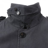 Burberry LONDON trench coat Main: 100% cotton, Leather part: cowhide, Lining: cotton, Sleeve lining: polyester, Liner: 100% wool Dark gray mens M