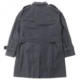 Burberry LONDON trench coat Main: 100% cotton, Leather part: cowhide, Lining: cotton, Sleeve lining: polyester, Liner: 100% wool Dark gray mens M