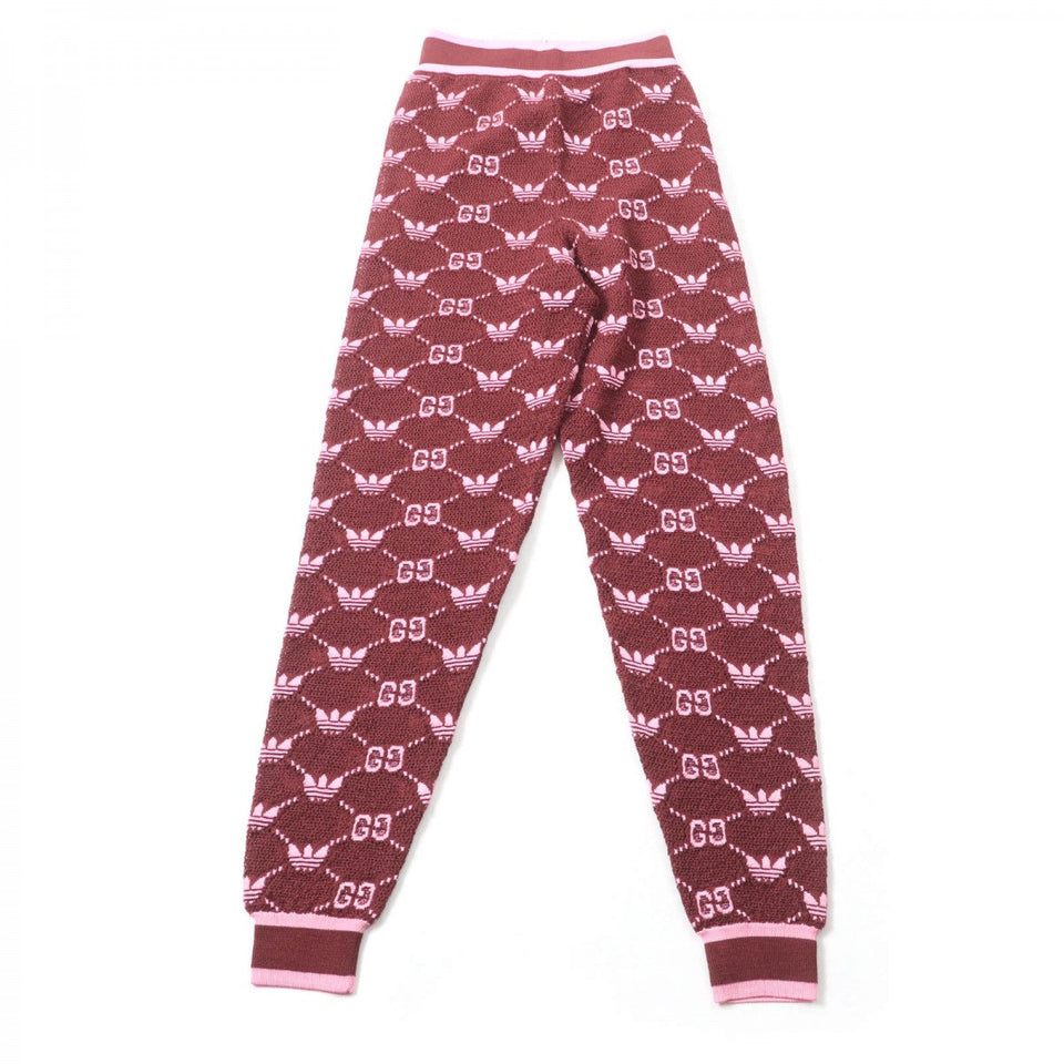 Gucci Pants 693830 Main: 79% wool, Main: 21% rayon, Part: 90% wool, Part: 9% nylon, Part: 1% polyurethane, Part: 1% polyurethanePart: 96% rayon, 3% nylon, 1% polyurethaneLining: 83% rayon, 17% polyester Bordeaux Pink Women S
