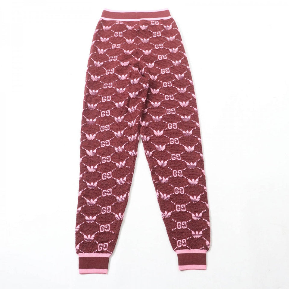 Gucci Pants 693830 Main: 79% wool, Main: 21% rayon, Part: 90% wool, Part: 9% nylon, Part: 1% polyurethane, Part: 1% polyurethanePart: 96% rayon, 3% nylon, 1% polyurethaneLining: 83% rayon, 17% polyester Bordeaux Pink Women S