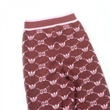 Gucci Pants 693830 Main: 79% wool, Main: 21% rayon, Part: 90% wool, Part: 9% nylon, Part: 1% polyurethane, Part: 1% polyurethanePart: 96% rayon, 3% nylon, 1% polyurethaneLining: 83% rayon, 17% polyester Bordeaux Pink Women S