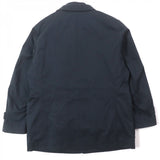 Burberry LONDON Military coat Main: 65% cotton, Main: 25% polyester, Main: 10% nylon, Leather part: sheepskin, Lining: cupra, : 10% nylon Lining: cupra : polyester Navy mens M