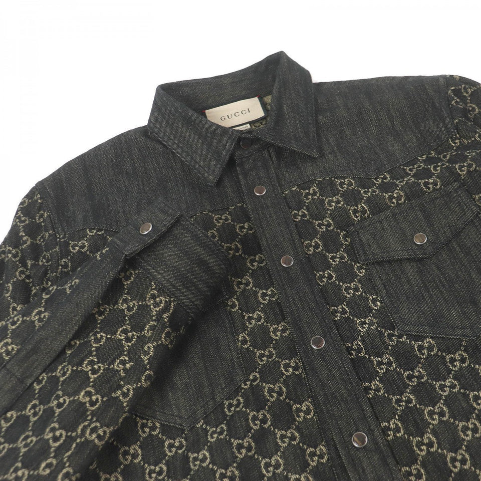 Gucci Long sleeve shirt 669613 Main: 100% cotton black mens 48