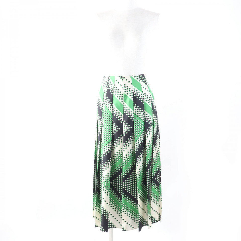 Gucci Long skirt 409370 silk Green type 36