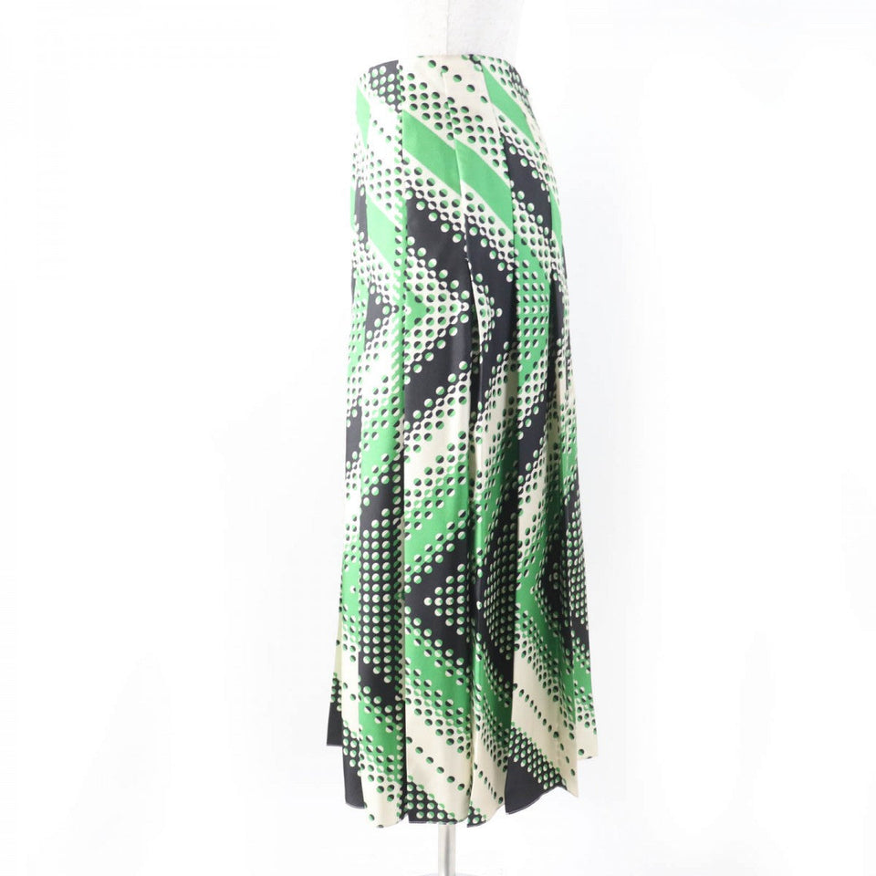 Gucci Long skirt 409370 silk Green type 36