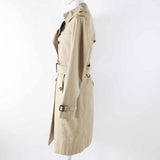 Burberry LONDON trench coat B1A89-630-51 Main: 100% cotton, Lining: cotton, Sleeve lining: cupra, Leather parts: cowhide, Liner: 100% wool beige Women 36