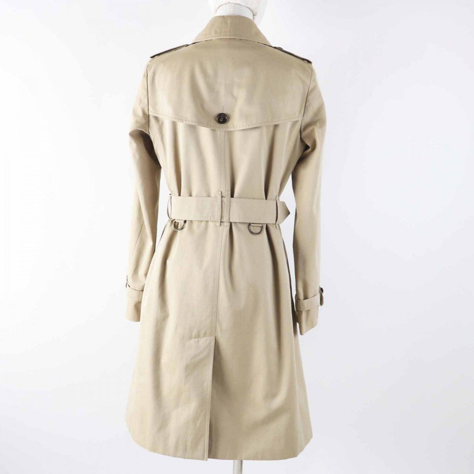 Burberry LONDON trench coat B1A89-630-51 Main: 100% cotton, Lining: cotton, Sleeve lining: cupra, Leather parts: cowhide, Liner: 100% wool beige Women 36