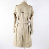 Burberry LONDON trench coat B1A89-630-51 Main: 100% cotton, Lining: cotton, Sleeve lining: cupra, Leather parts: cowhide, Liner: 100% wool beige Women 36