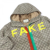 Gucci Nylon jacket 636391 Main: 100% nylon, Filling: 100% polyester beige mens 48