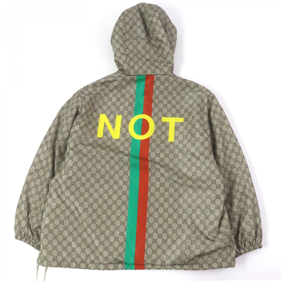 Gucci Nylon jacket 636391 Main: 100% nylon, Filling: 100% polyester beige mens 48