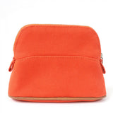 Hermes Pouch Main: Cotton, Lining: Polyurethane, Lining: Polyamide, Part: Calfskin Orange Boride pouch mini mini Women