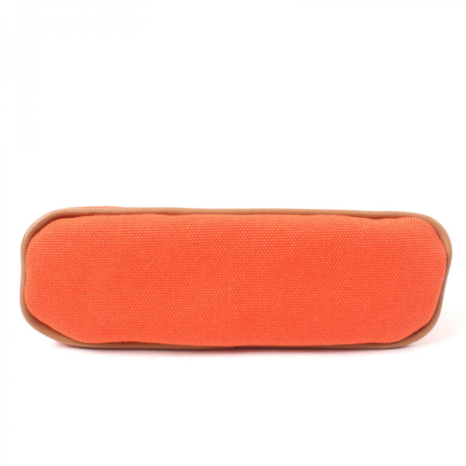 Hermes Pouch Main: Cotton, Lining: Polyurethane, Lining: Polyamide, Part: Calfskin Orange Boride pouch mini mini Women