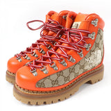 Gucci short boots 679927 Main: GG canvas, part: leather Orange type Women 38