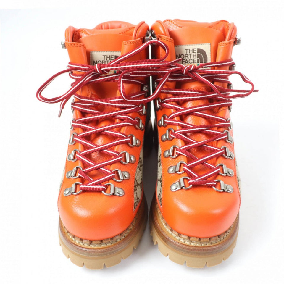 Gucci short boots 679927 Main: GG canvas, part: leather Orange type Women 38