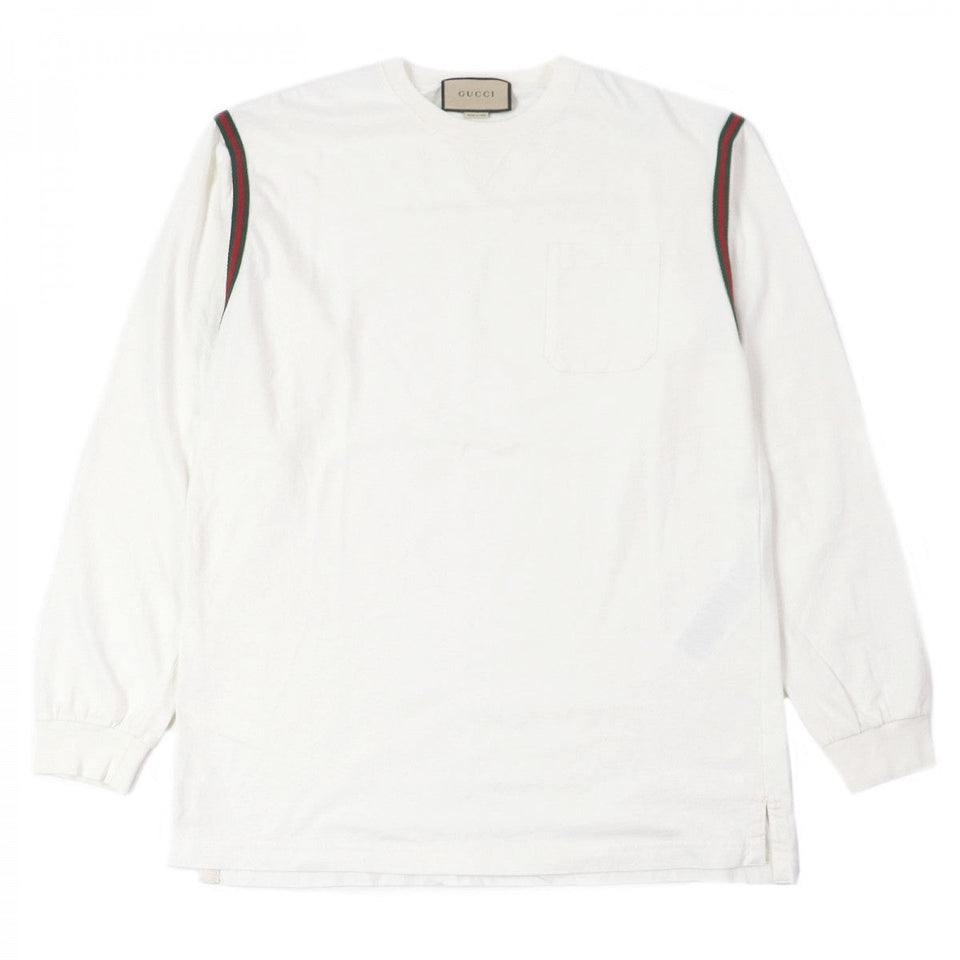 Gucci Long-sleeved T-shirt 768441 Main: 100% cotton, part: 45% wool, part: 45% acrylic, part: 1% polyester, part: 100% polyester white mens M