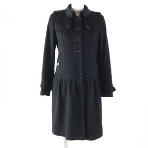 Burberry LONDON coat Main: 100% cashmere, Lining: Cupra, Part: Cowhide, Part: Cowhide, Part: Synthetic leather black Women 38