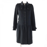 Burberry LONDON coat Main: 100% cashmere, Lining: Cupra, Part: Cowhide, Part: Cowhide, Part: Synthetic leather black Women 38