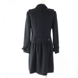 Burberry LONDON coat Main: 100% cashmere, Lining: Cupra, Part: Cowhide, Part: Cowhide, Part: Synthetic leather black Women 38