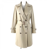 Burberry LONDON trench coat Outer: 100% cotton, Lining: cotton, Sleeve lining: polyester, Liner: 100% wool, Liner: 100% polyester beige Women 38