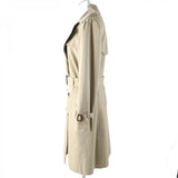 Burberry LONDON trench coat Outer: 100% cotton, Lining: cotton, Sleeve lining: polyester, Liner: 100% wool, Liner: 100% polyester beige Women 38