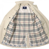 Burberry LONDON trench coat Outer: 100% cotton, Lining: cotton, Sleeve lining: polyester, Liner: 100% wool, Liner: 100% polyester beige Women 38