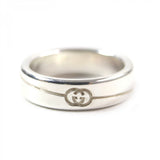 Gucci Ring 774052 Mainï¿½FAG925 Silver Diagonal Interlocking G mens 17