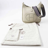 Hermes Shoulder Bag Main FTaurillon Clemence Beton Evelyn 3PM Women