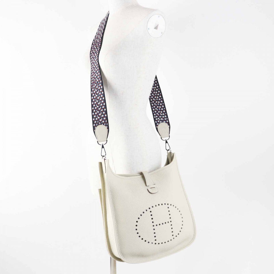 Hermes Shoulder Bag Main FTaurillon Clemence Beton Evelyn 3PM Women