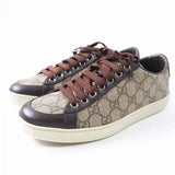 Gucci Low cut sneakers 323793 Main: Leather, Main: GG Supreme Canvas Beige x brown Women 36.5