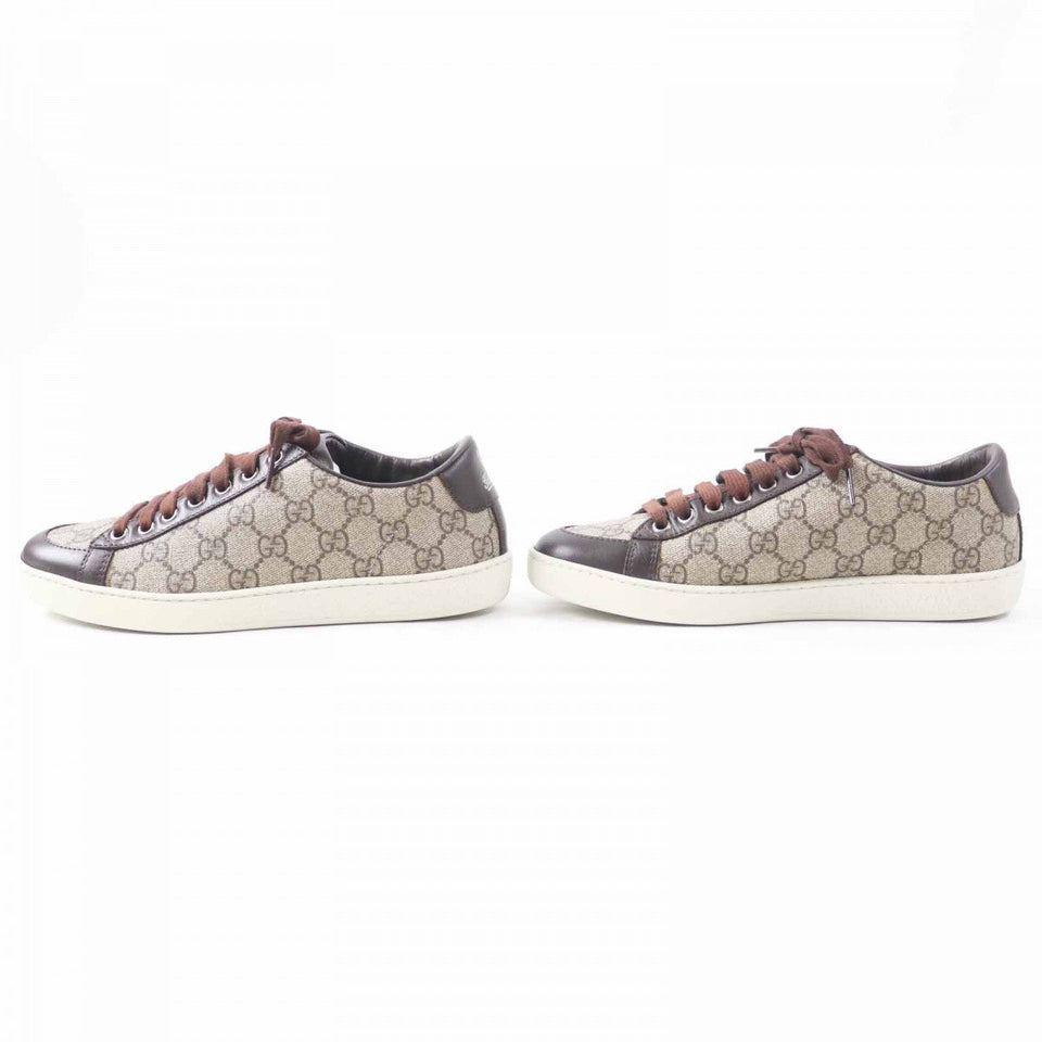Gucci Low cut sneakers 323793 Main: Leather, Main: GG Supreme Canvas Beige x brown Women 36.5