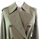Burberry trench coat cotton iridescent L