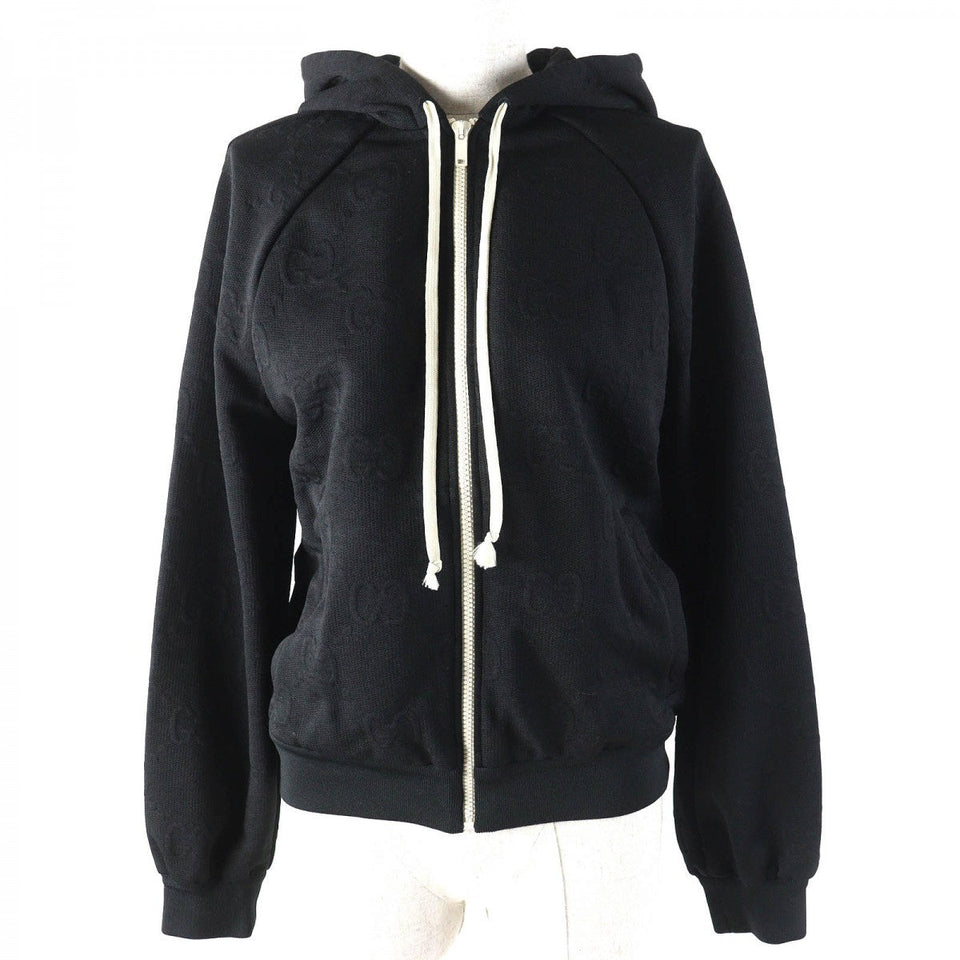 Gucci Hoodie 661783 Main: 100% polyester, part: 75% polyester, part: 25% nylon black Women XS