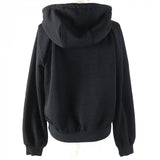 Gucci Hoodie 661783 Main: 100% polyester, part: 75% polyester, part: 25% nylon black Women XS
