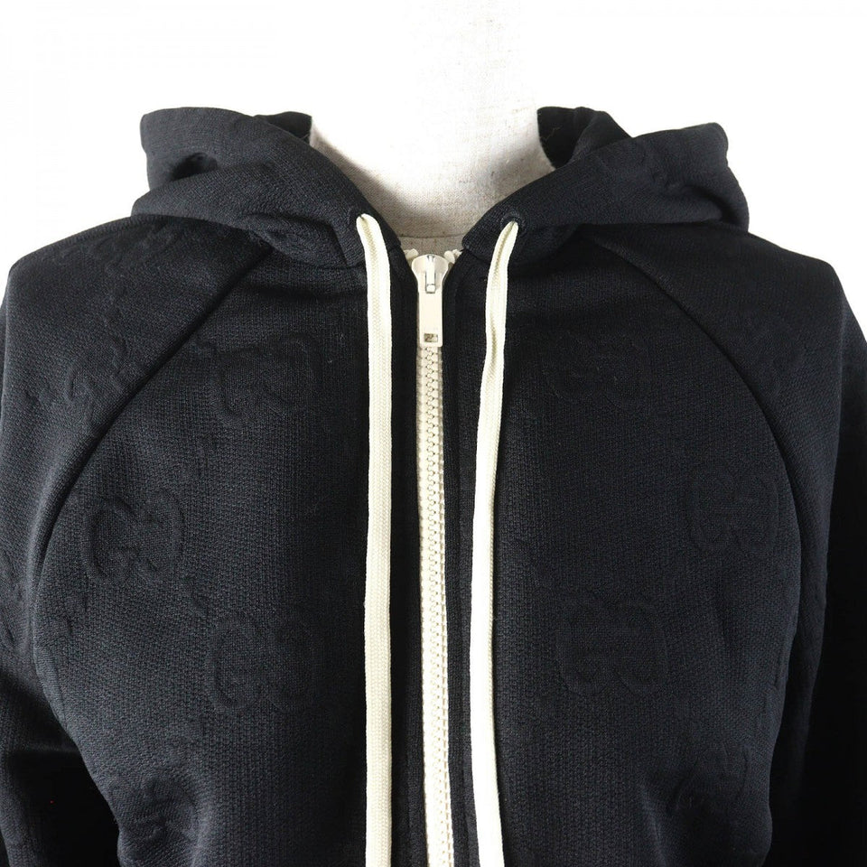 Gucci Hoodie 661783 Main: 100% polyester, part: 75% polyester, part: 25% nylon black Women XS