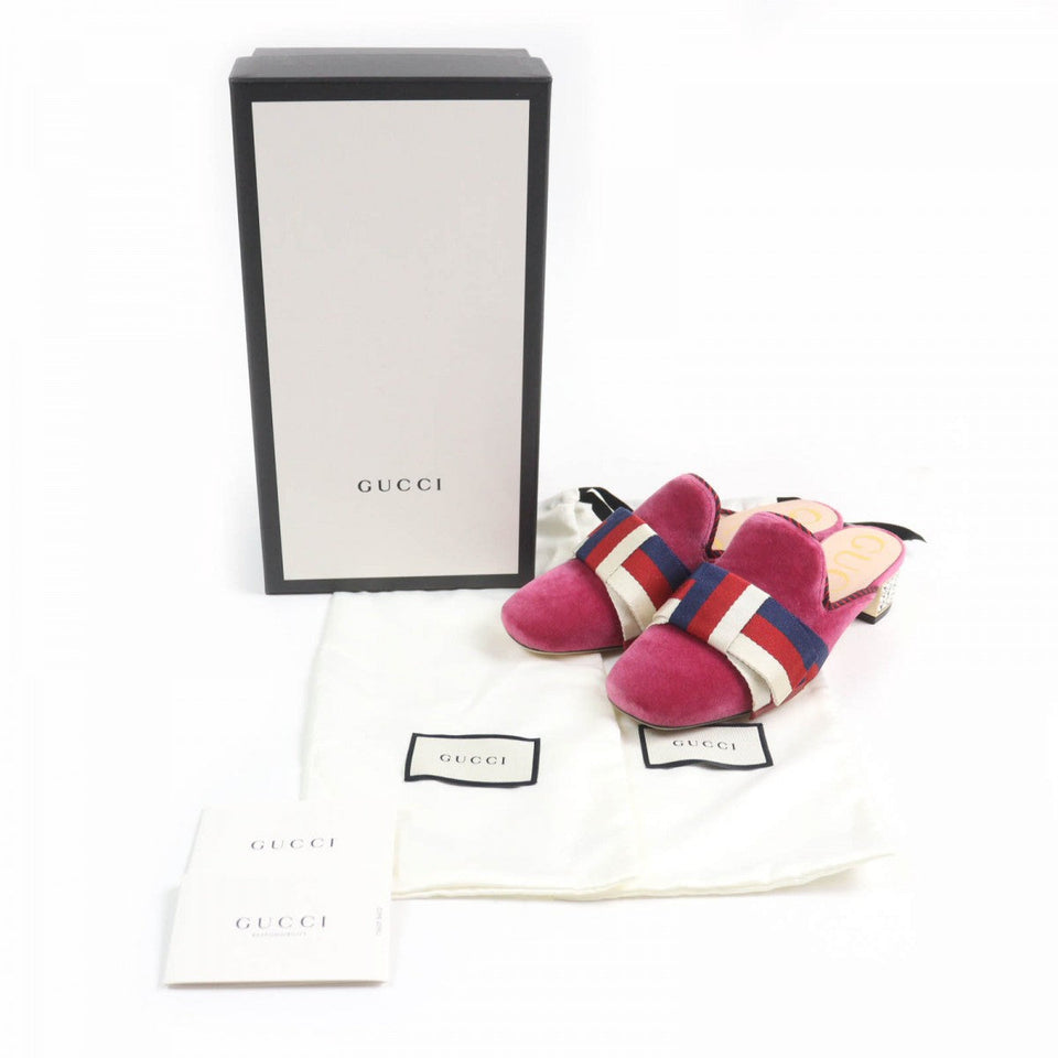 Gucci Sandals 496562 Main: Velour pink Women 35