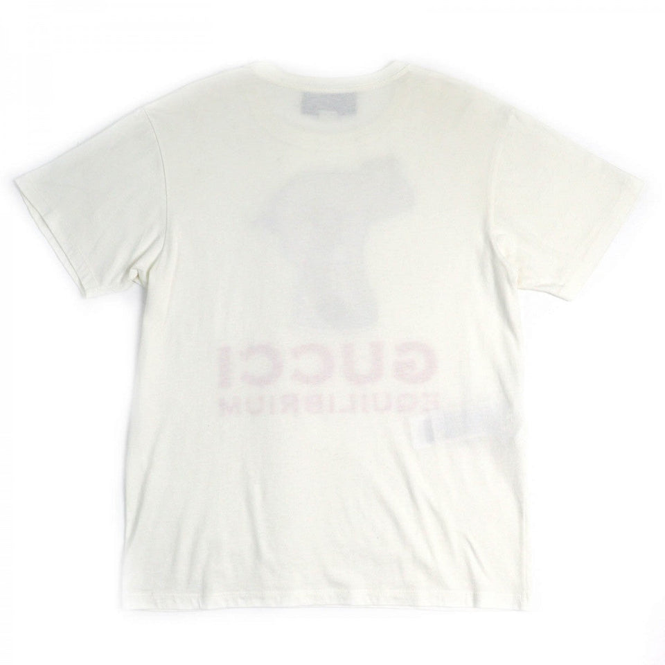 Gucci Short sleeve T-shirt 615044 Main: 100% cotton, Part: 100% acrylic Off-white multicolor mens XXS
