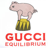 Gucci Short sleeve T-shirt 615044 Main: 100% cotton, Part: 100% acrylic Off-white multicolor mens XXS