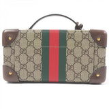 Gucci Briefcase 649581 Main: GG Supreme canvas Brown Gucci Savoy mens