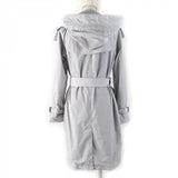 Burberry trench coat 8067908 Main: 100% polyester, Lining: 100% wool, Sleeve lining: 100% polyester, Part: 100% polyester, Filling: 100% polyester gray Women 40