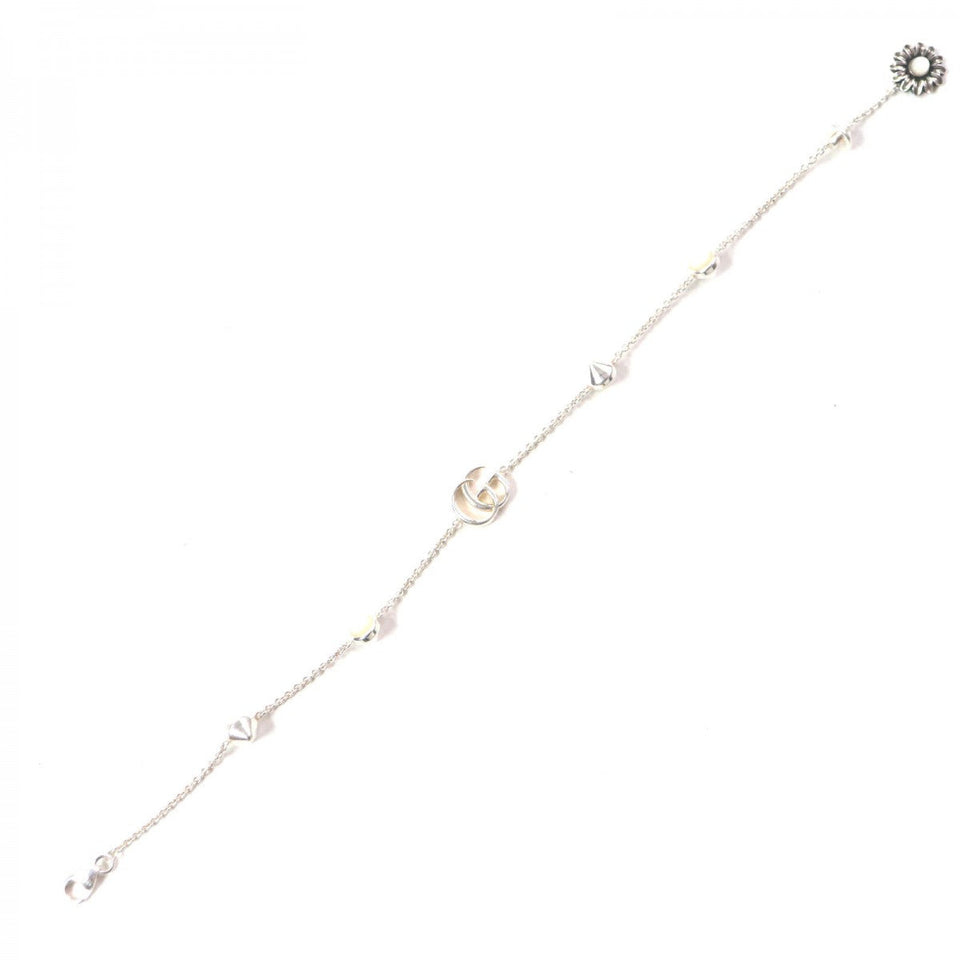 Gucci bracelet 527393 Mainï¿½FSV925 Silver white Double G Mother of Pearl Bracelet Women 17