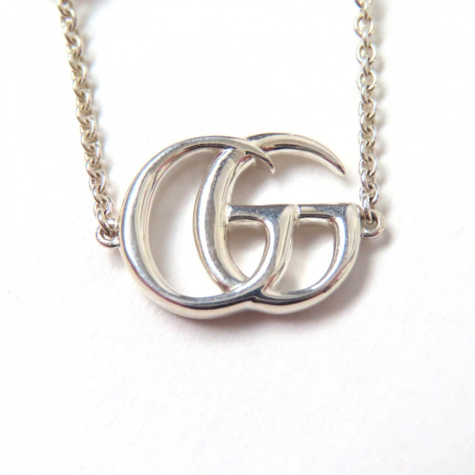 Gucci bracelet 527393 Main: SV925, Part: Mother of Pearl, Part: Silver blue Double G Mother of Pearl Bracelet Women 17