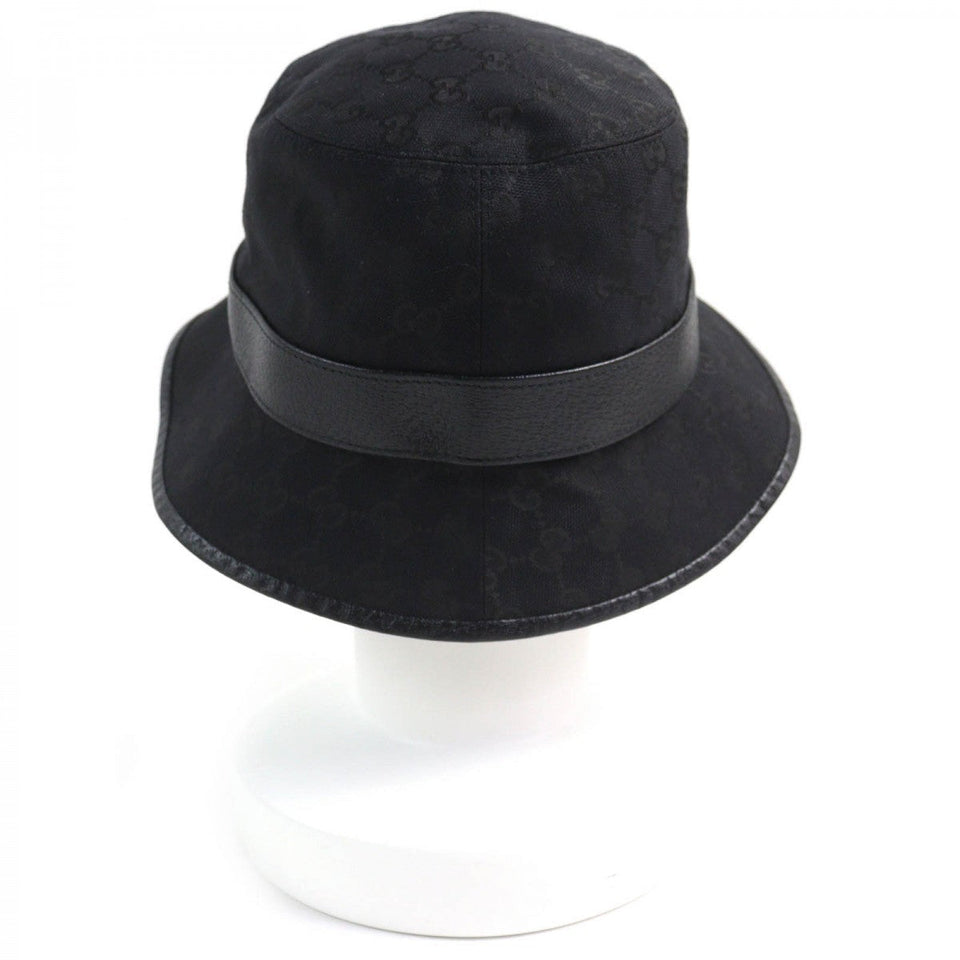 Gucci hat 576587 Outer material: 68% polyester, Outer material: 16% cotton, Outer material: 16% nylon, Part: 50% rayon, Part: 50% cotton black mens