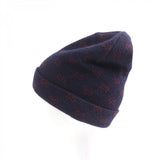 Gucci Knit cap 534812 4G295 Main: 85% alpaca, Main: 15% wool, Part: 100% polyester Navy red mens M