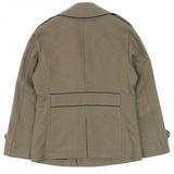 Burberry BLACK LABEL Double breasted jacket Outer: 90% wool, Outer: 10% nylon, Part: 100% acrylic, Lining: cupra, Lining: polyester Khaki type mens M