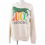 Gucci sweat 469250 Main: 100% cotton, some: nylon, some: polyester, some: polyethylene, some: metal fiber Ivory Multi Women XS